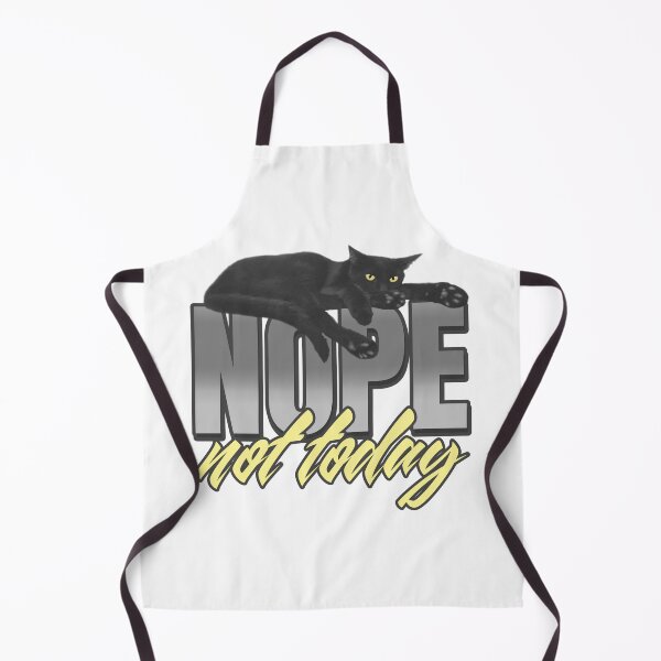 Item preview, Nope not Today sleepy black cat  designed and sold by auntfluffy.