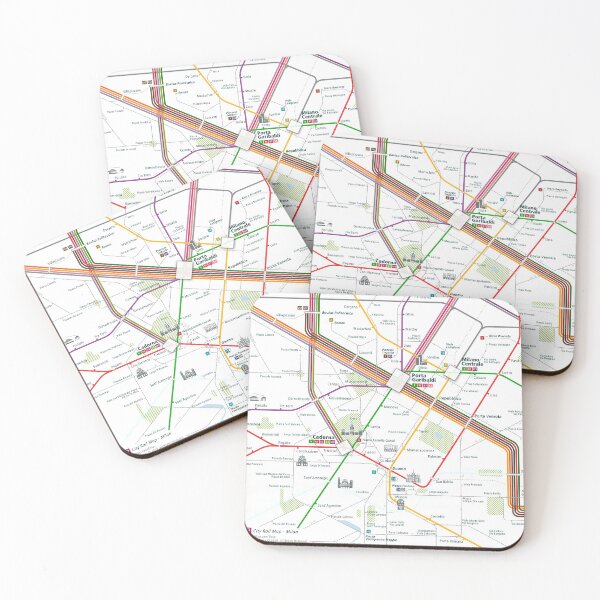 Item preview, Milan City Rail Map Square designed and sold by AnsgarVollmer.