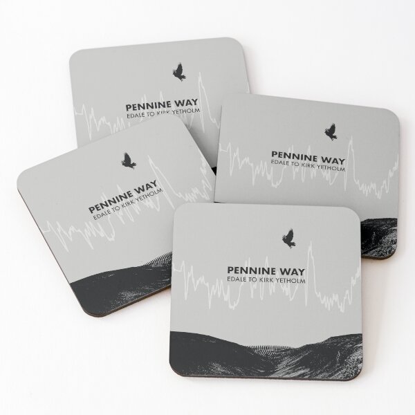 Item preview, The Pennine Way Elevation Art - Grey designed and sold by PilgrimageShop.