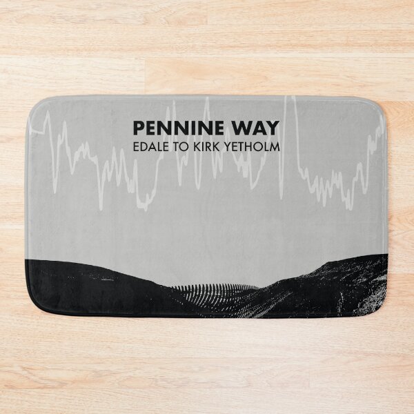 Item preview, The Pennine Way Elevation Art - Grey designed and sold by PilgrimageShop.