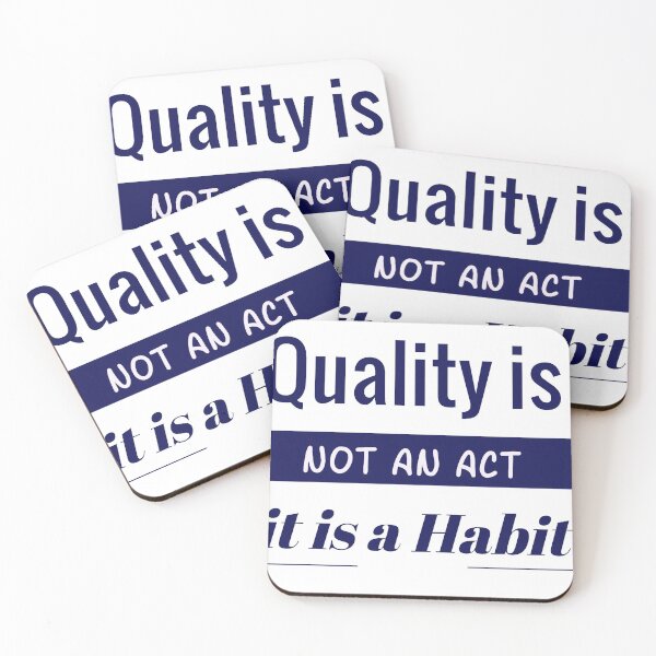 Item preview, Quality is not an Act it is a Habit designed and sold by urgentbuy.