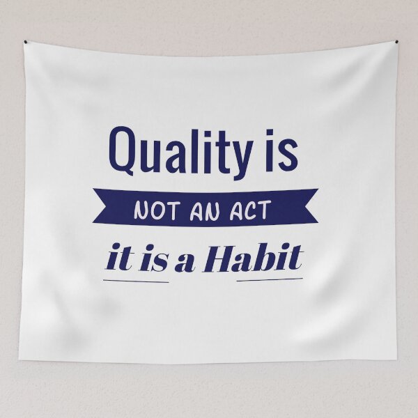 Item preview, Quality is not an Act it is a Habit designed and sold by urgentbuy.