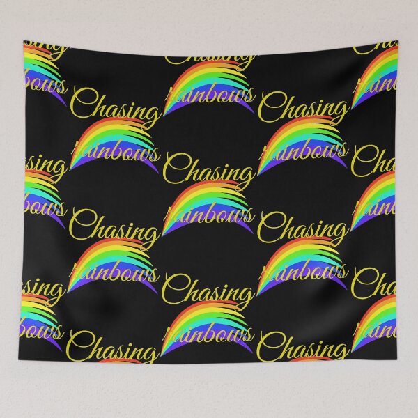 Item preview, Chasing rainbows, pattern, quote. designed and sold by Rui Valverde.