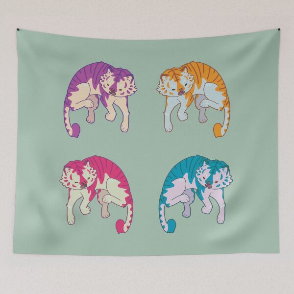 Item preview, Transparent Jumping Tiger Pattern designed and sold by Elise Everett.