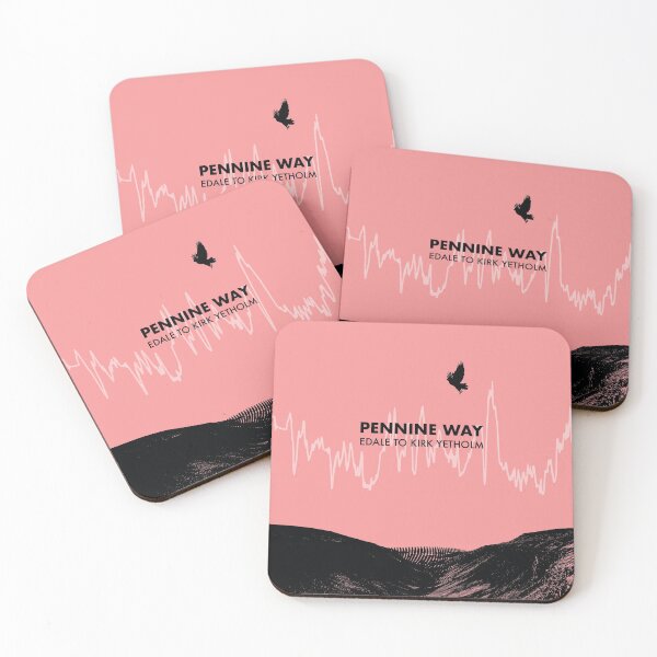 Item preview, The Pennine Way Elevation Art - Pink designed and sold by PilgrimageShop.