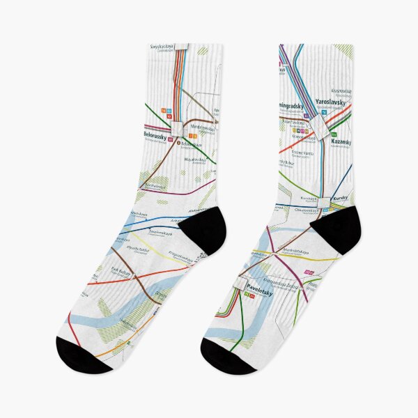 Item preview, Moscow City Rail Map Square designed and sold by AnsgarVollmer.