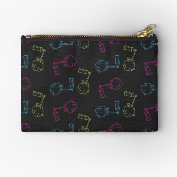 Spray can pattern: black Zipper Pouch