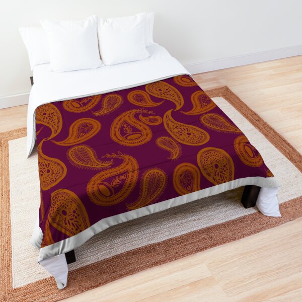 Indien design violet Couvre-lit