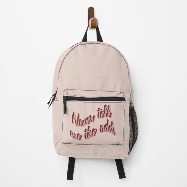 Item preview, 'Never tell me the odds' big inspirational quote in coral pink designed and sold by DunyaK.