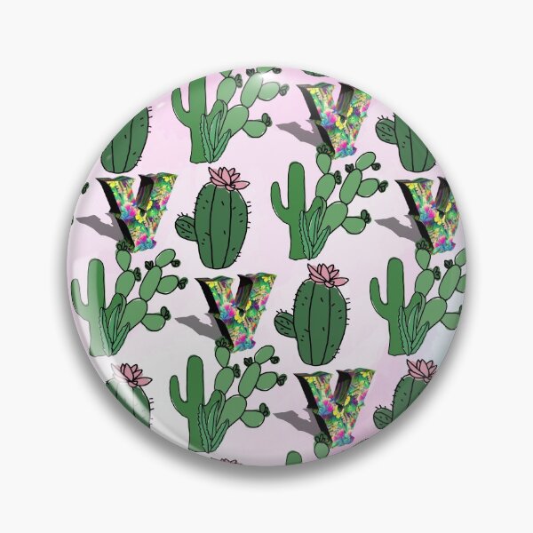 Item preview, Letter V Cactus pattern designed and sold by MoSaid.