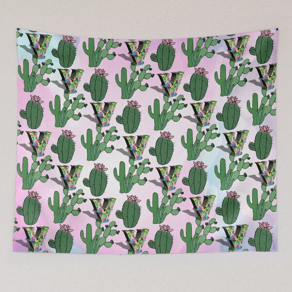 Item preview, Letter V Cactus pattern designed and sold by MoSaid.