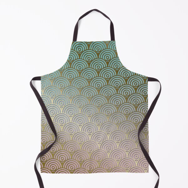 Item preview, Golden 3D Japanese Seigaiha Pattern designed and sold by Diana377.