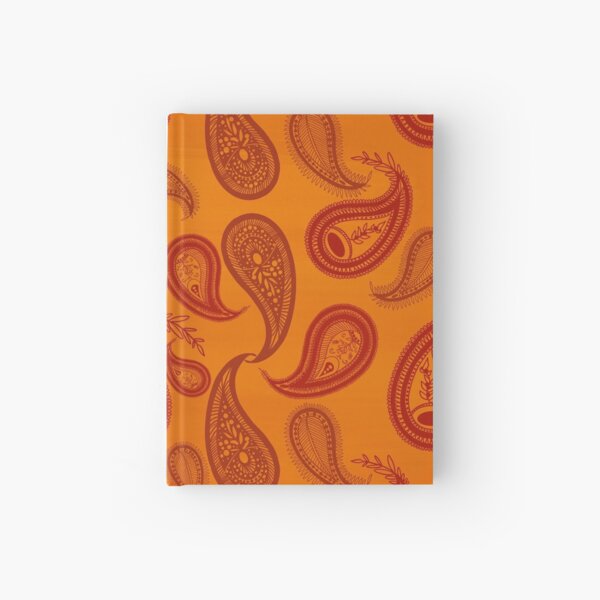 indien design orange Carnet cartonné