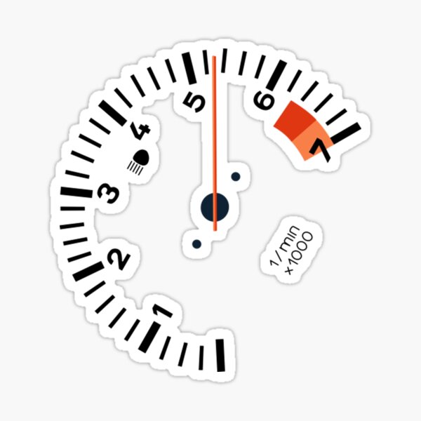 Item preview, 911 Sideways Tachometer 911 Sideways Tachometer (black) designed and sold by FameMerch80.