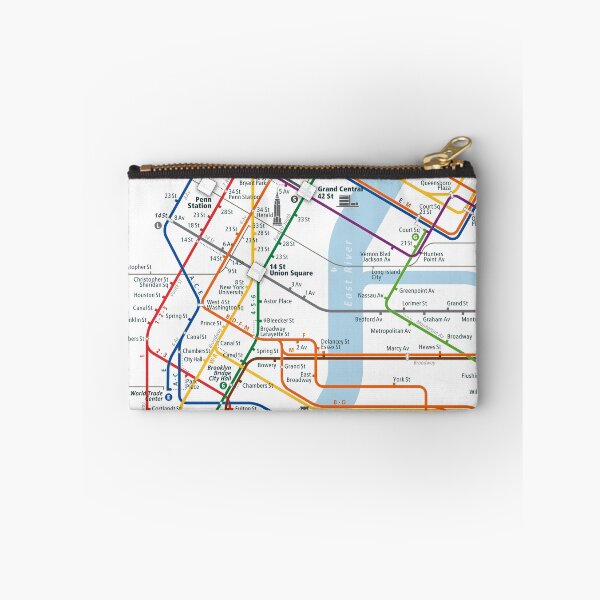 Item preview,  New York City Rail Map Square designed and sold by AnsgarVollmer.