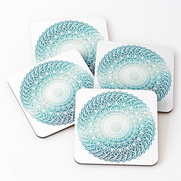 Item preview, Teal Galaxy Mandala designed and sold by Quineveer Alice.