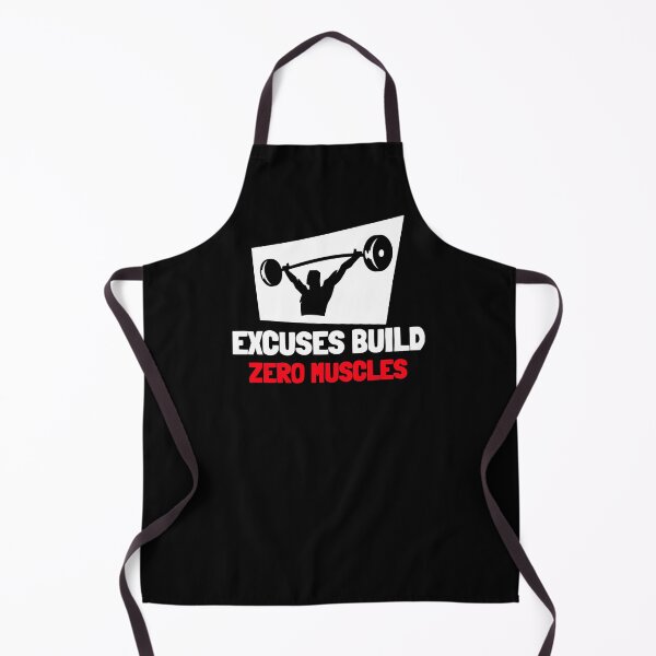 Item preview, Excuses Don't Built Muscles - Workout Motivation designed and sold by Sansmalice.
