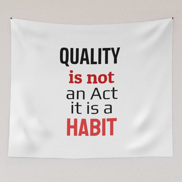 Item preview, Quality is not an Act it is a Habit  designed and sold by urgentbuy.
