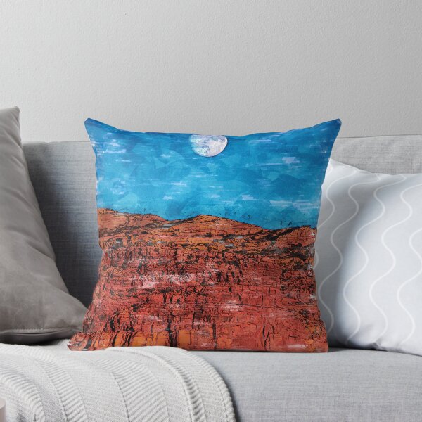 Item preview, Full Moon Over The Red Mountain Range. For Moon Lovers. designed and sold by ColortrixArt.