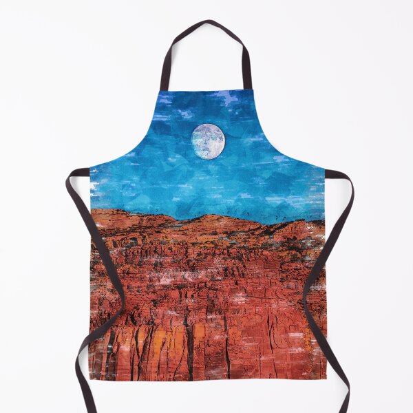 Item preview, Full Moon Over The Red Mountain Range. For Moon Lovers. designed and sold by ColortrixArt.