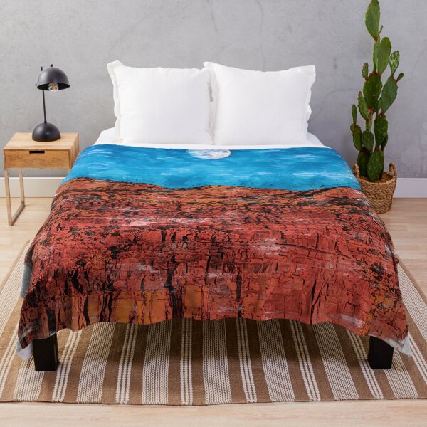 Item preview, Full Moon Over The Red Mountain Range. For Moon Lovers. designed and sold by ColortrixArt.