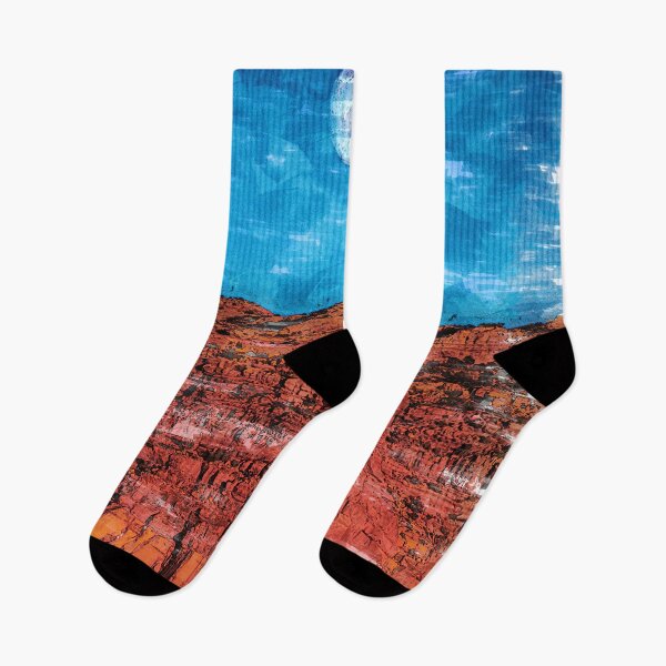 Item preview, Full Moon Over The Red Mountain Range. For Moon Lovers. designed and sold by ColortrixArt.