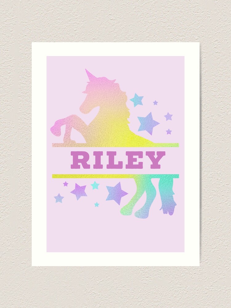 Name riley unicorn lover - Name Riley - Posters and Art Prints