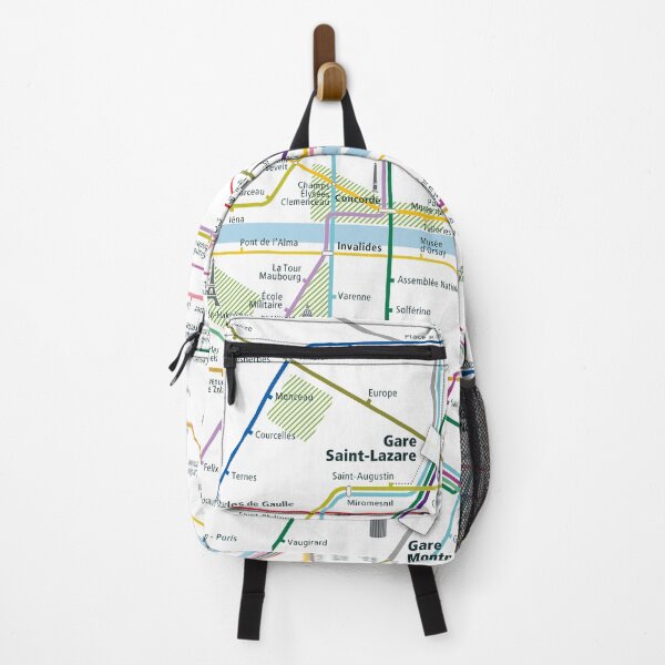Item preview,   Paris City Rail Map Square designed and sold by AnsgarVollmer.