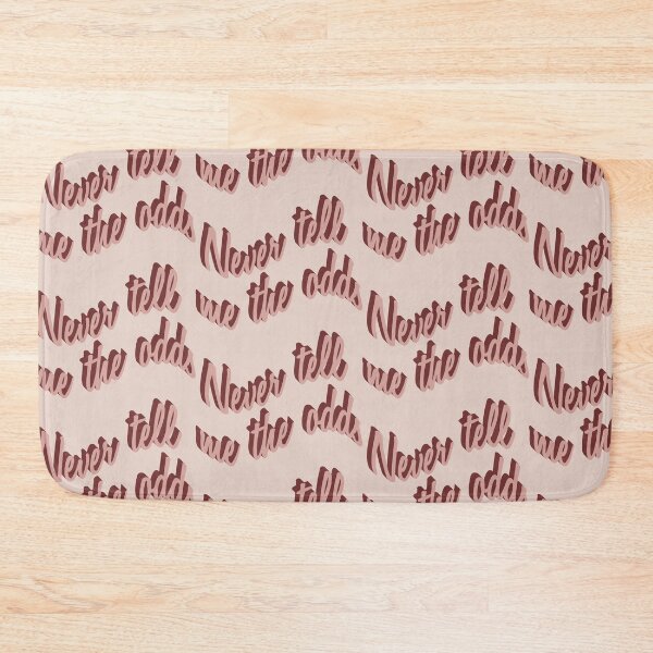 Item preview, 'Never tell me the odds' small pocket size inspirational quote in coral pink designed and sold by DunyaK.