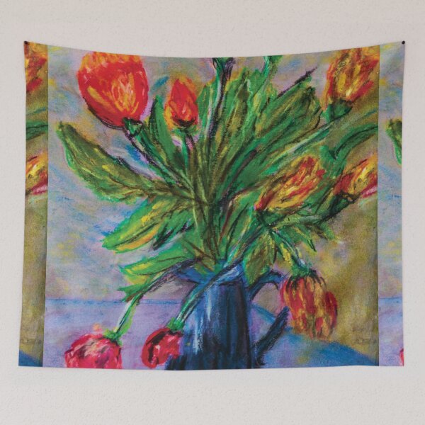 Item preview, Still Life With Flowers, pastel technique designed and sold by pineappledizajn.
