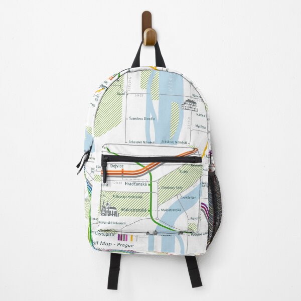 Item preview,  Prague City Rail Map Square designed and sold by AnsgarVollmer.
