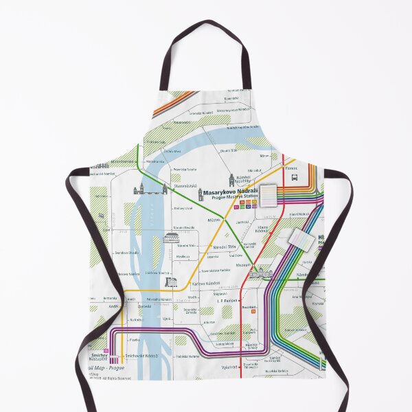 Item preview, Prague City Rail Map Square designed and sold by AnsgarVollmer.