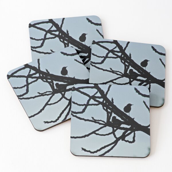Item preview, Sparrows Silhouette Birds Tree Bare Branches  designed and sold by Anna Lemos.