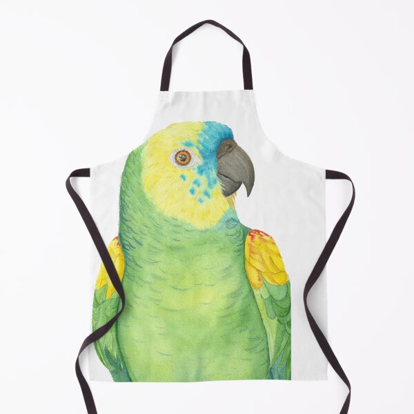 Item preview, Watercolor Turquoise-fronted amazon - parrot painting designed and sold by L'Atelier Oranjade.