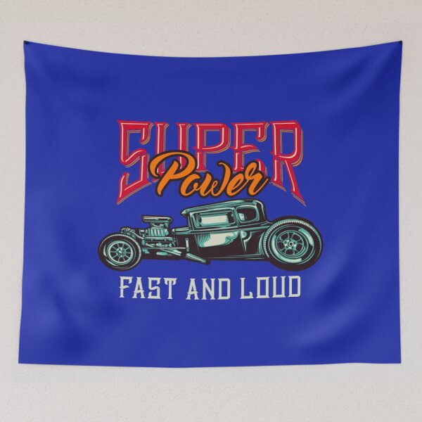 Item preview, Calssic Cars Super Power fast and loud designed and sold by FameMerch80.