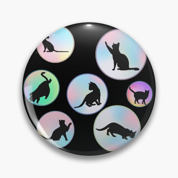 Item preview, Cat Bubbles on Black designed and sold by MoodyCarp.