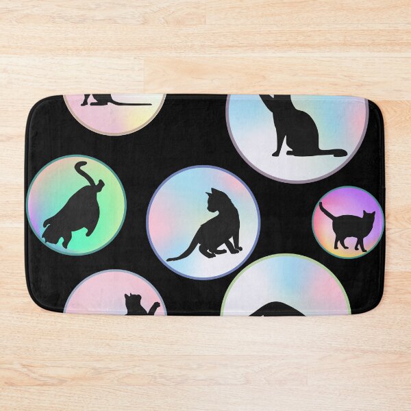 Item preview, Cat Bubbles on Black designed and sold by MoodyCarp.