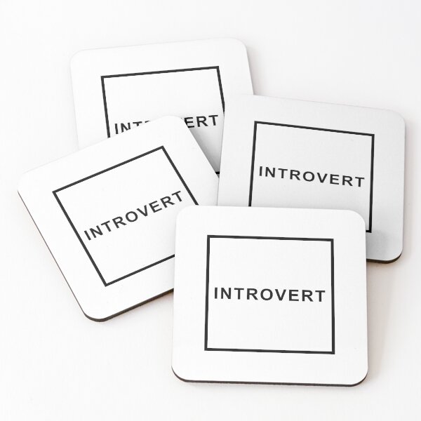 Item preview, Introvert - Black Text - Large Icon designed and sold by ArtLifebyAndrew.