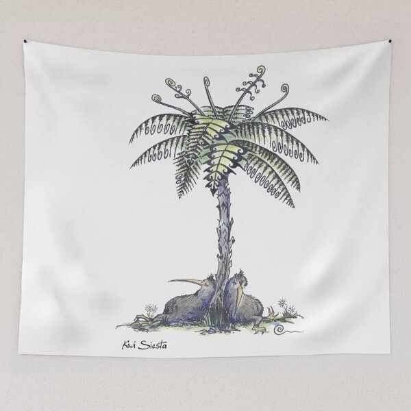 Item preview, bosquejo coloreado a mano en mi serie "kiwis haciendo" designed and sold by Linda Bassett.