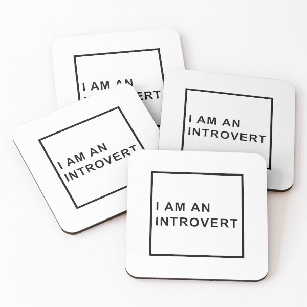 Item preview, I am an Introvert - Black Text - Large Icon designed and sold by ArtLifebyAndrew.