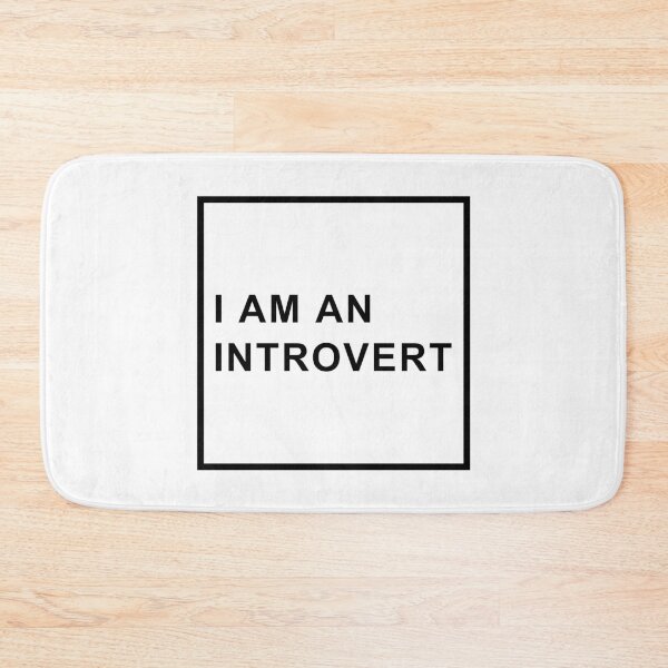 Item preview, I am an Introvert - Black Text - Large Icon designed and sold by ArtLifebyAndrew.