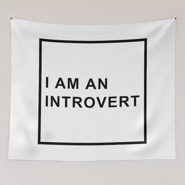 Item preview, I am an Introvert - Black Text - Large Icon designed and sold by ArtLifebyAndrew.