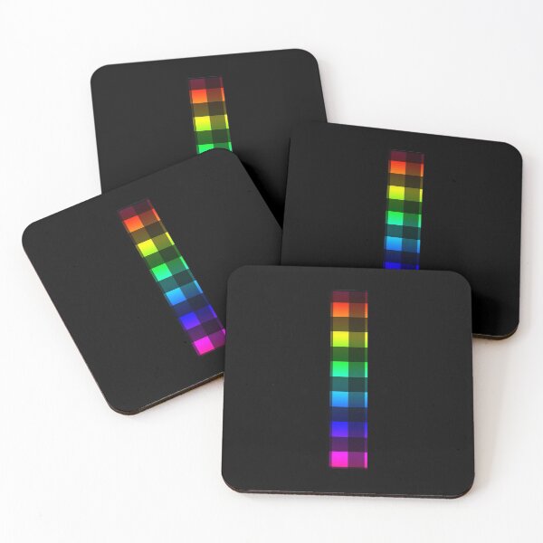 Item preview, The Letter I - Monogram in Rainbow and Black Buffalo Plaid designed and sold by Bumblefuzzies.