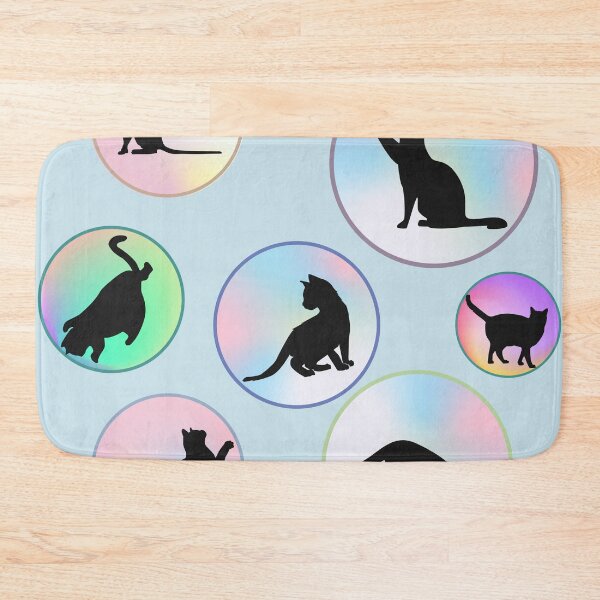 Item preview, Cat Bubbles on Baby Blue designed and sold by MoodyCarp.