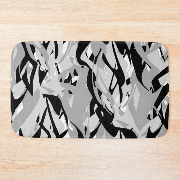 Item preview, Black and White and grey zebra camo pattern designed and sold by Maanya-Tees.