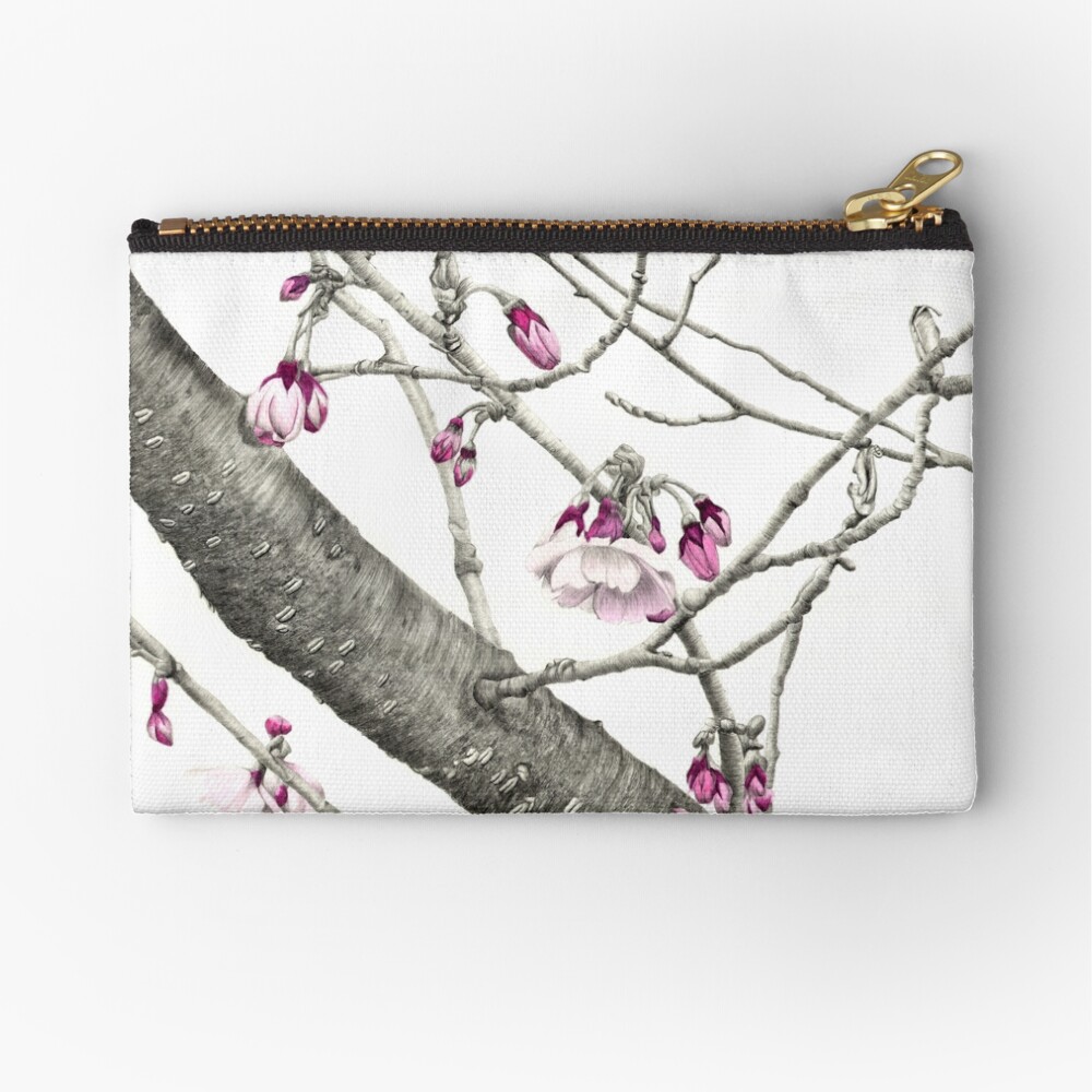 April Blossoms Zipper Pouch