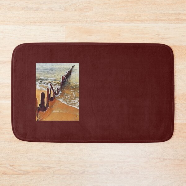 Item preview, Photograph of old groynes in the sea, then edited in color designed and sold by Pelikancrazy.