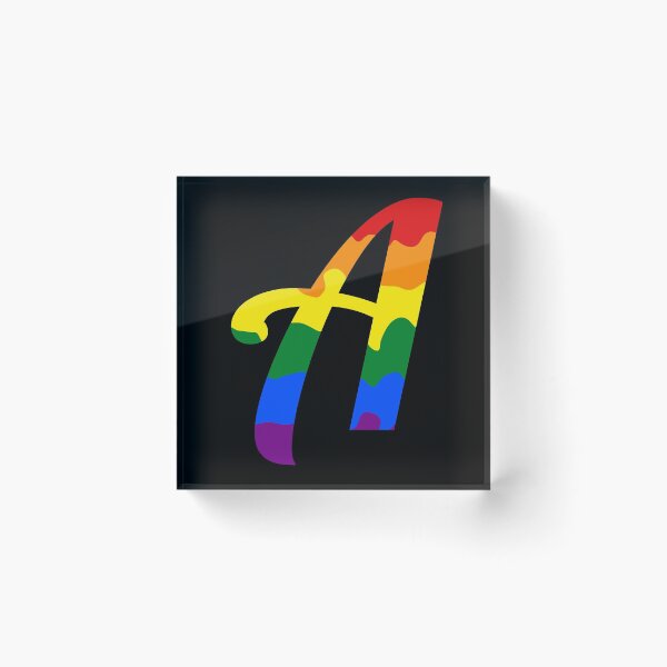 Item preview, Letter A - Pride Color Splash designed and sold by royrahul.