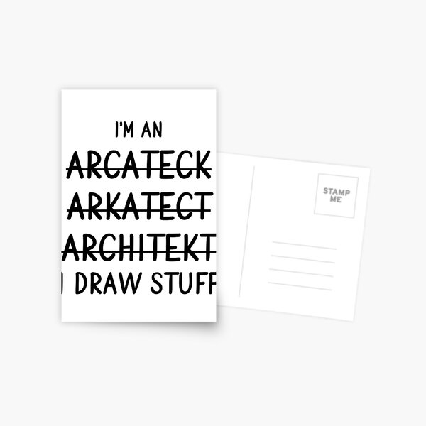Item preview, I Draw Stuff Architect Mug, Funny Architecture Gift for Men and Women - Great for Student Graduation or Profession - Best Drafting Gag  designed and sold by TeesYouWant.