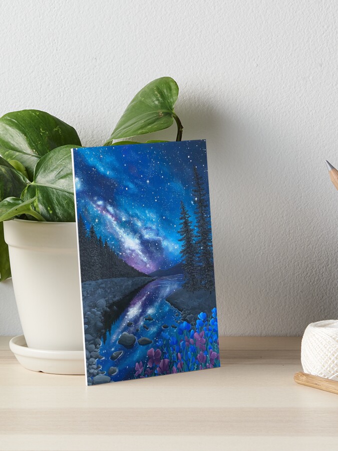 Painting a Galaxy on a Mini Canvas 